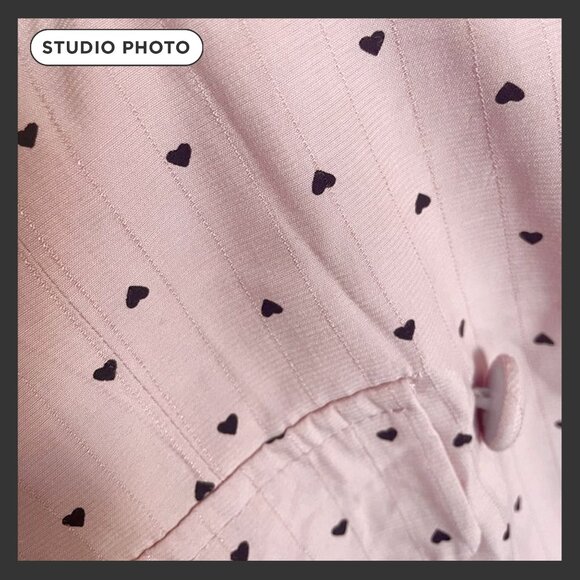 Nasty Gal Heart Blazer Dress, Pink, Size Small - Picture 3 of 4